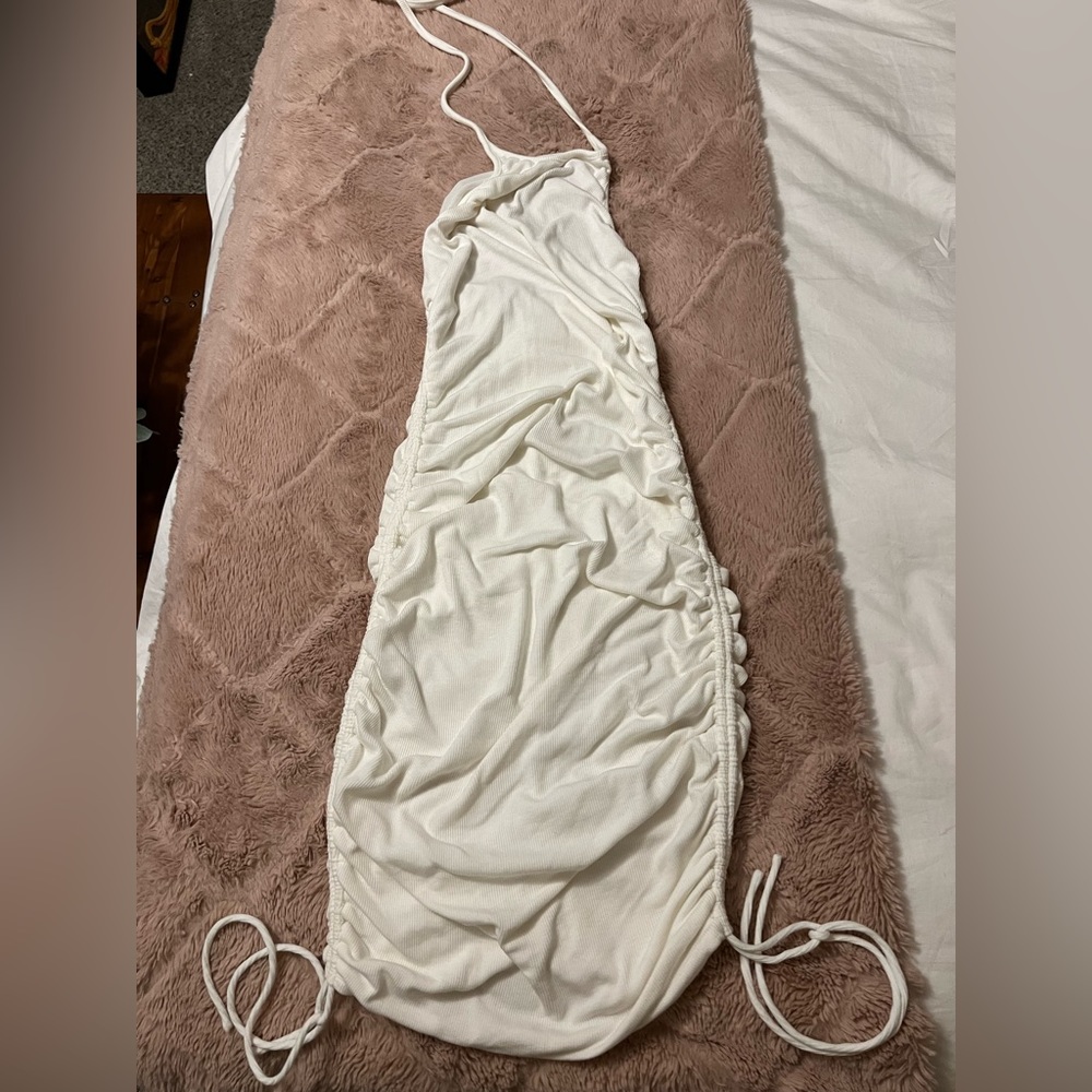 White Fox white body con dress